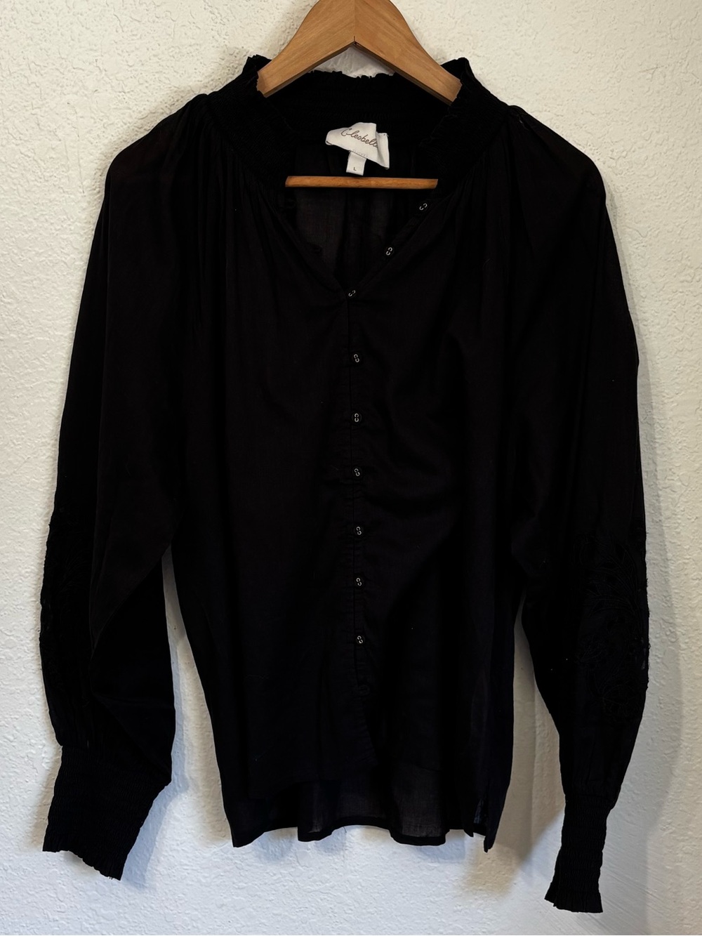 Cleobella Organic Cotton Romantic Poet Blouse Large